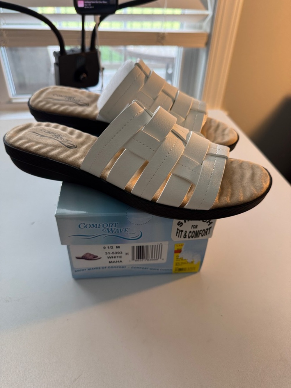 Easy Street White Sandals